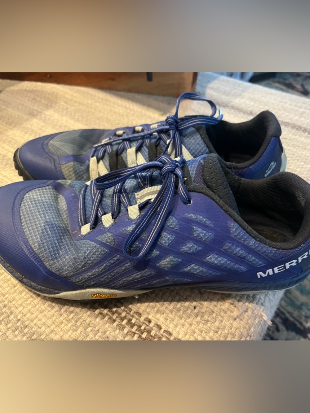 Women's Merrell Blue Athletic Running Shoes - Unbranded